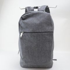 2404-29 マリメッコ リュックサック 美品 marimekko キャンバス製 グレー 上ZIP