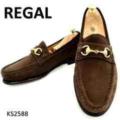 REGAL スエード ブラウン ローファー リーガルドレス 12GL スエード ローファー（ローファー）｜REGAL