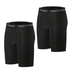 【数量限定】コンプレッションタイツ 9分/7分/5分丈[伸縮性・吸汗速乾] ２枚セット ロングタイツ スパッツ スポーツ メンズ ショート コンプレッションカプリ スポーツタイツ ランニングウェア トレーニングウェア [Almalls] レギンス