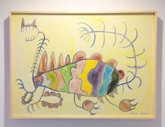 Akihiko Mihara, Salon d'Automne selected artist, oil painting [KODAIRYU] Yellow, colorful, ancient dragon, painting, fine art, art, interior, original artwork, miscellaneous goods, oil painting, contemporary art, drawing, abstract painting, animal painting, fine art, Paris, France, 예술 yesul 艺术 Yìshù