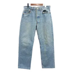 90年代 USA製 Levi's リーバイス 501 デニムパンツ ライトブルー (メンズ W33 L30) 中古 古着 Q5107
