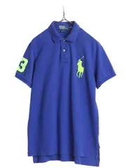 【お得なクーポン配布中!】 ビッグポニー ポロ ラルフローレン 鹿の子 半袖 ポロシャツ メンズ L 古着 半袖シャツ カスタムフィット 半袖シャツ ナンバリング コットン