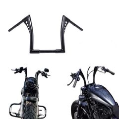 【ハーレー適合】10インチ スポーツスター ハンドル エイプハンガー ハンドルバー ブラック XL1200X XL883N など対応