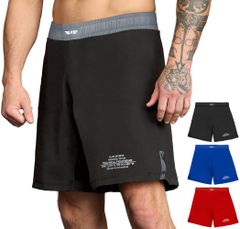 Men's BJJ Shorts - Mixed Martial Arts Fight Shorts, No-Gi, Jiu-Jitsu, Grappling, Boxing, Kickboxing, Cage Fighting, UFC Training Shorts, Gray, 3X-Large [Gray] [3XL]