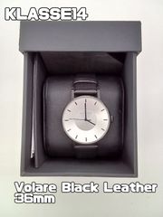 【KLASSE14 クラスフォーティーン Volare Black Leather 36mm 腕時計】