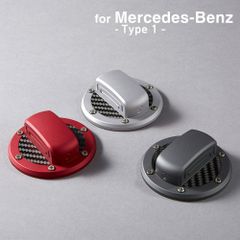 【訳アリ B級品 特別価格】メルセデス・ベンツ 用、アルミの「塊」から削り出した本格派フューエルキャップカバー（A6061アルミ合金使用 CNC精密切削加工）