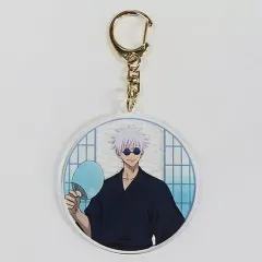 【中古】キーホルダー 五条悟(引き) 「呪術廻戦×浅草花やしき 描き下ろしイラスト 懐玉・玉折 浴衣ver. トレーディングアクリルキーホルダー」