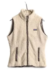 【お得なクーポン配布中!】 13年製 パタゴニア ロスロボス リバーシブル ベスト レディース M 古着 Patagonia 毛長 パイル ボア フリース ナイロン 重ね着 フルジップ