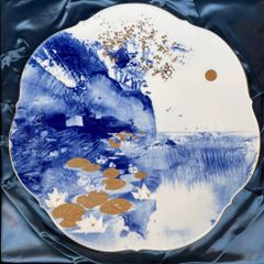 MEISSEN マイセン 1993イヤープレート 夢の島　※元箱付属未使用品 マイセン 直径31cm イヤープレート 1993年 「夢の島」 箱付き