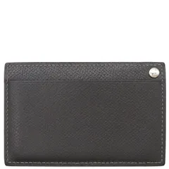 エルメス HERMES パスケース チュウチュウ ヴォーエプソン グラファイト シルバー金具 ダークブラウン  □J刻印【中古】のサムネイル