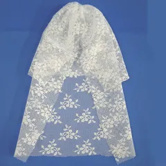 ポスト投函 ベール 完成品 Lサイズ プチフラワー ヘッド飾り無し ピン２本付