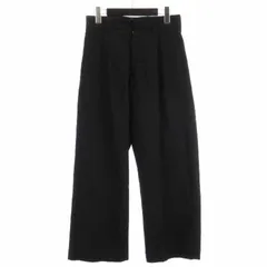 SOUMO ソウモ ウールツイルドローコードパンツ ブラック SOUMO ソウモ ウールツイルドローコードパンツ ブラック SOUMO