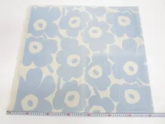 【送料無料】★marimekko生地④★ Pieni /  Unikko マリメッコ ウニッコ  ライトブルー2022春 日本限定色  北欧 はぎれ 入手困難［764-361-100_0614］