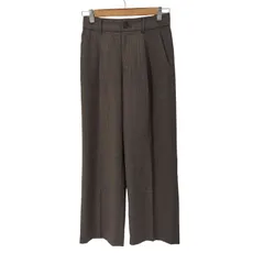 ユナイテッドアローズグリーンレーベルリラクシング UNITED ARROWS green label relaxing キチントボトムス サキソニー ワイド パンツ レディース JPN：38 