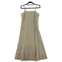 VIS ビス フェイクレザー キャミソールワンピース sizeM/アイボリー