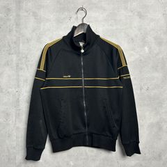80s adidas アディダス トラックジャケット ブラック デサント製 古着