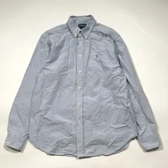 美品 ラルフローレン Ralph Lauren ボタンダウン オックスフォードシャツ　コットン　ブルー　水色　16