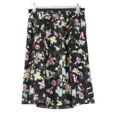 ソニアリキエル フレアスカート ボトムス 花柄 ミディ丈 レディース 40サイズ 黒×黄×ピンク Sonia Rykiel 【中古】のサムネイル