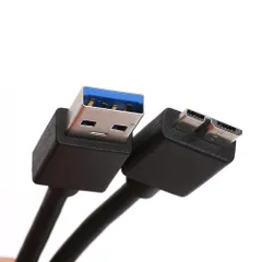 【大人気】USB-Aオス to microBオス ハードディスクケーブル usb microb ケーブル Deear USB3.0ケーブル microBケーブル 高速データ転送 外付けHDD/SSD/ハードドライブ/HDカメラなど対応 ブラック(100cm)