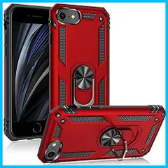 【数量限定】iPhone8ケース DINGXIN 米軍MIL規格取得 iPhone7ケース 耐衝撃 薄型 第2世代 軽量 車載ホルダー対応 se アイフォン se 第3世代 第3世代 リング付き 360度回転 iPhone スタンド機能 TPU+PC iPho