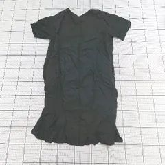 ◇ Θ エンジェリーベ シンプル系 半袖 膝丈 ワンピース サイズF ブラック系 レディース E  【1508200022314】