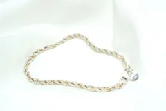 ティファニー ツイストチェーンブレスレット ロープ コンビ 14K ゴールド SV925 銀 シルバー TIFFANY&Co. 1465j