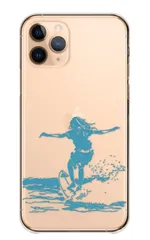 iPhone15 ケース カバー iPhone 15 スマホケース ハードケース サーフィン サーファー 海 波 波乗り ビーチ シルエット かっこいい カッコイイ おしゃれ カラー02