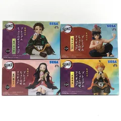 【物流センター】 中古 その他ホビー 鬼滅の刃 炭治郎 禰豆子 善逸 伊之助 プレミアムちょこのせ ４体セット 【701】