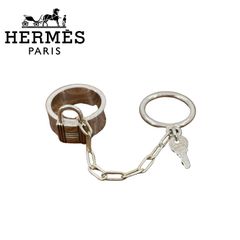 HERMES エルメス アルファケリー ダブル リング サイズ：11号 シルバー 925 アクセサリー カデナ 南京錠 レディース 【中古】