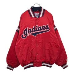 STARTER インディアンス スタジャン size M】90s USA製 STARTER MLB インディアンス スタジャン