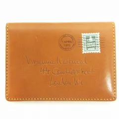 ヴィヴィアンウエストウッド Vivienne Westwood エンベロープ パスケース 名刺入れ 切手 レザー VWK361 茶 キャメル 小物 ☆AA★のサムネイル