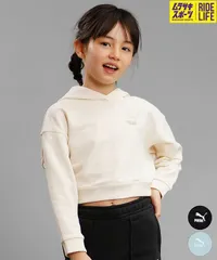 【ムラスポ公式】新品 PUMA プーマ BETTER CLASSICS キッズ ジュニア プルオーバー パーカー フーディ スウェット ガールズ フーディー 624454