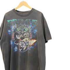 90s ビンテージ PRIMUS 両面プリント バンド Tシャツ XL ブラック フェード 90年代 プライマス バンT ロックT