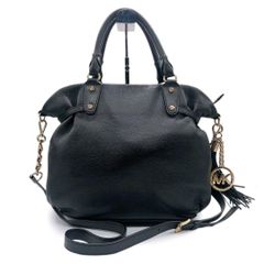 マイケルコース ハンドバッグ シンプル 定番 コンパクト ブラック 黒 レザー MICHAEL KORS