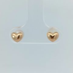 18金 K18 ハートデザインピアス レディース 0.39g C329