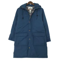 80年代 USA製 WOOLRICH ウールリッチ フーデッドコート アウトドア ネイビー (レディース S) 中古 古着 A1280のサムネイル