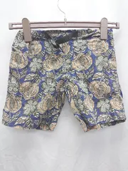 ◇ GRAMICCI グラミチ キッズ 子供服　花柄 110㎝相当 ハーフパンツ ネイビー　ベージュ系　マルチ 男の子 P  【1407100032259】