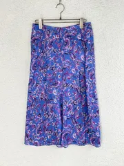 未使用 ISABEL MARANT  イザベルマラン 34 ブルー 花総柄シルク混フレアスカート