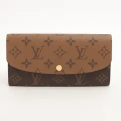 【中古】LOUIS VUITTON/ルイ ヴィトン　モノグラム リバース ポルトフォイユ エミリー M82157 フラップ長財布