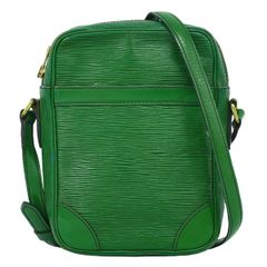 本物 ルイヴィトン LOUIS VUITTON LV ダヌーブ エピ レザー ショルダーバッグ ポシェット ボルネオグリーン M45634 ビトン バッグ 中古 【フォロー割】