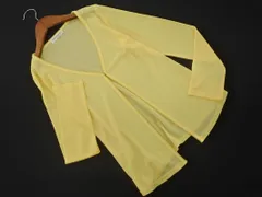 KUMIKYOKU 組曲 Vネック カーディガン size2/黄 ■◇ レディース