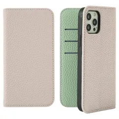 【数量限定】iphone12Proケース iphone12ケース 手帳型ケースくすみカラー 手帳型 バイカラー iphone12Pro ﾗｲﾄｸﾞﾚｰ×ﾗｲﾄｸﾞﾘｰﾝ iphone12 iphone12Pro/12 ケース HanaRo 携帯ケース