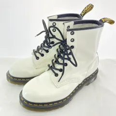 【中古】Dr.Martens 8ホールブーツ ホワイト 23cm（UK4） ドクターマーチン[17]