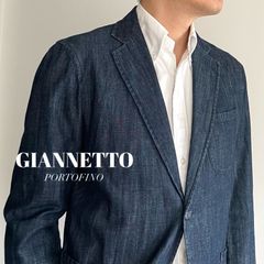 GIANNETTO / 2ボタン　3パッチポケット　デニム　シャツジャケット