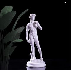 Artwork, David statue, Western sculpture, Western-style object, Western-style, modern accent, decorative item xzjhpks#