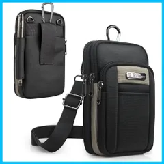 【在庫セール】スポーツウエストバッグ Molleタクティカルバッグ EDC カードバッグ ショルダーストラップ付き クロスボディバッグ カラビナ 小物入れ 4way登山ポーチ 多機能収納 ガジェットポーチ スマホポーチ スマホポーチiPhone14 防水 pr