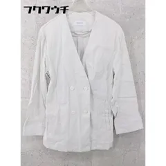 ◇ Simplicite シンプリシテェ ダブル 長袖 ジャケット ライトグレー レディース 【中古】 【1002801493943】