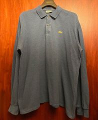 フランス製 LACOSTE サイズ6 長袖ポロシャツ ブルー - メルカリ