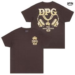 DEATH ROW RECORDS × THA DOGG POUND DPG GOLD POUND Tシャツ【BROWN】 (L・XL・2XL)(デスロウレコード DPG ザドッグパウンド SNOOP DOGG スヌープドッグ DAZ KURUPT )