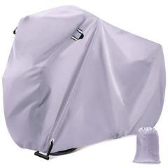 新品 LIHAO 自転車カバー 防水 大型 電動自転車カバー 29インチまで対応 サイクルカバー 破れにくい 撥水加工 雨避け 風飛び防止 UVカット 盗難防止 装着簡単 収納袋付き 紫